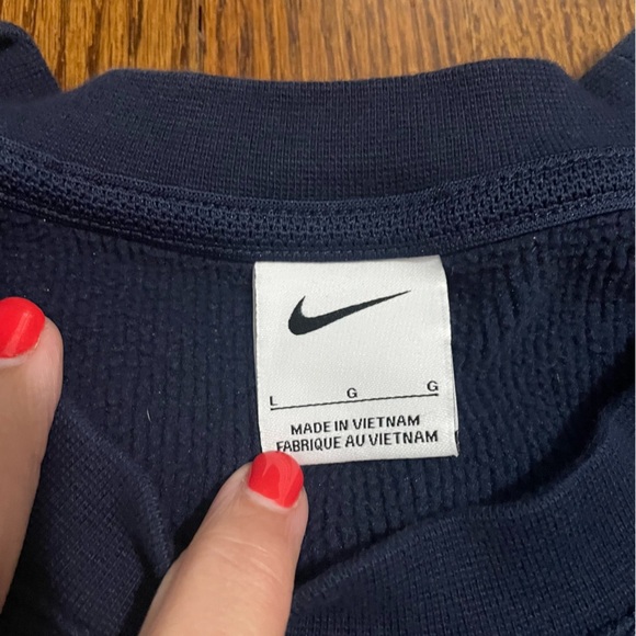 Nike Charleston Southern Univ Buccaneers Navy Waffle Thermal Pullover Size Large - Picture 7 of 9